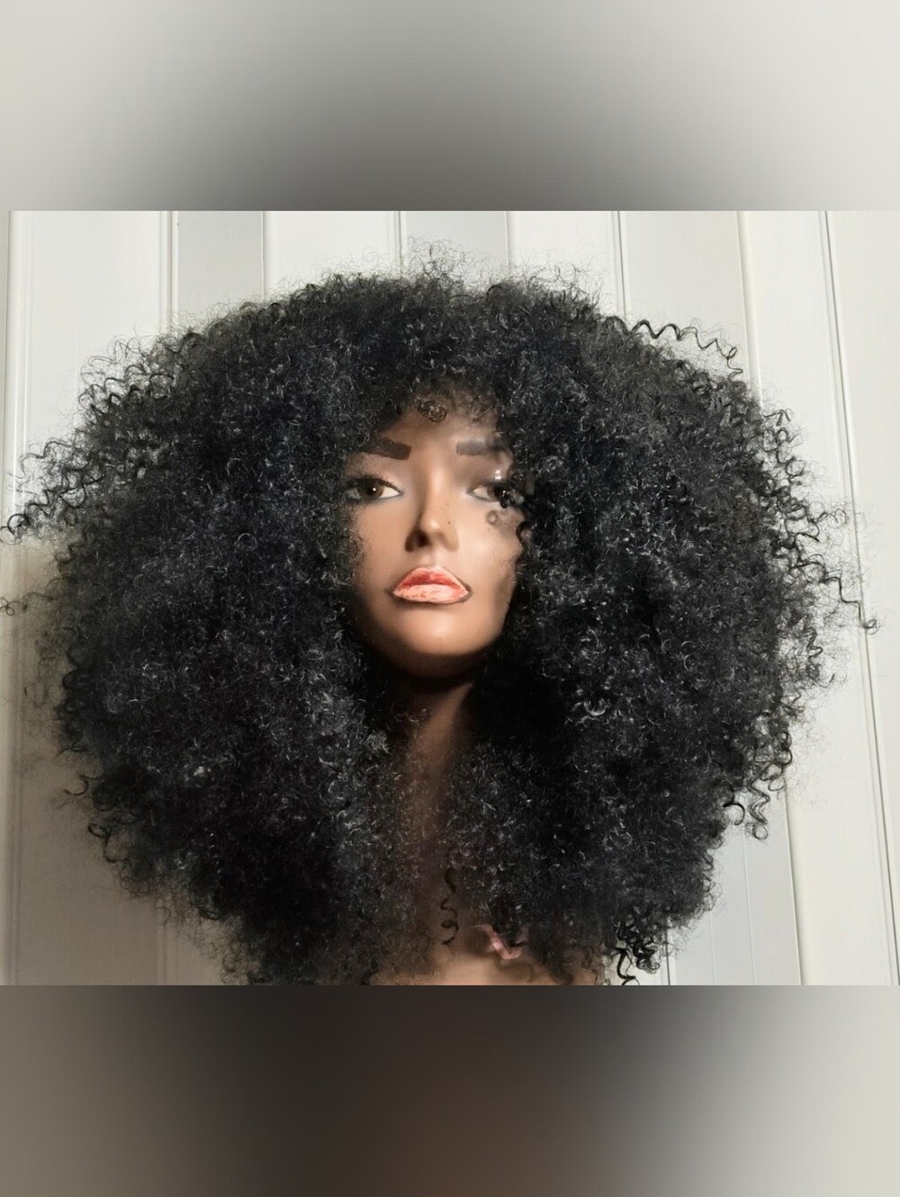Curly Afro kinky Wig - Black - Picture 2 of 9